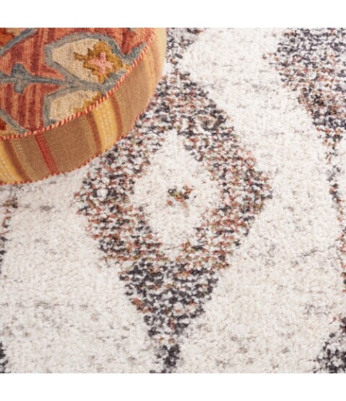 Safavieh Jericho Shag Ivory / Black Rug JER102 8 ft. X 10 ft. Rectangle - Rugs Town Safavieh Jericho Shag Ivory / Black JER102 8 ft. X 10 ft. Rectangle Rug