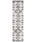 Safavieh Jericho Shag Ivory / Black JER108 2 ft. 2 in. X 8 ft. Runner Rug