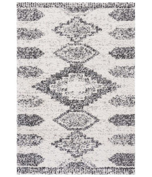Safavieh Jericho Shag Ivory / Black JER108 8 ft. X 10 ft. Rectangle Rug