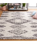 Safavieh Jericho Shag Black / Rust JER110 5 ft. 3 in. X 7 ft. 6 in. Rectangle Rug