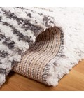 Safavieh Jericho Shag Black / Rust JER110 2 ft. 2 in. X 6 ft. Runner Rug