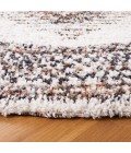 Safavieh Jericho Shag Black / Rust JER110 5 ft. 3 in. X 5 ft. 3 in. Round Rug