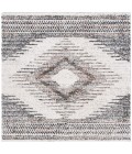Safavieh Jericho Shag Black / Rust JER110 5 ft. 3 in. X 5 ft. 3 in. Square Rug