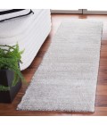 Safavieh Jasmine Shag Light Grey / Ivory JSM100 2 ft. X 8 ft. Runner Rug