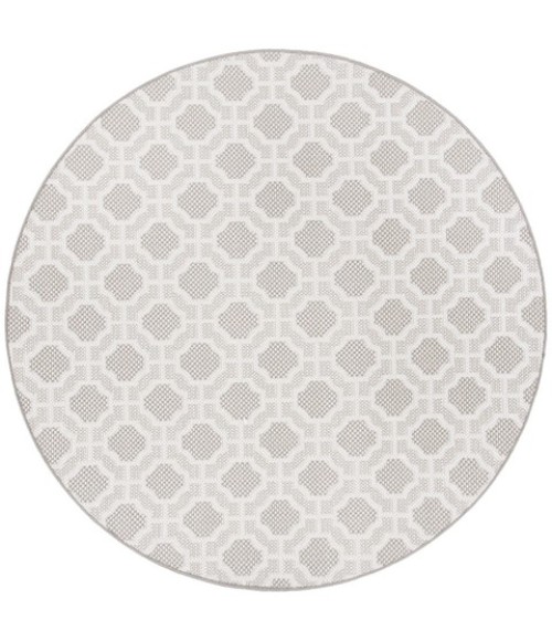 Safavieh Lakeside  Beige / Taupe LAK247 6 ft. 7 in. X 6 ft. 7 in. Round Rug