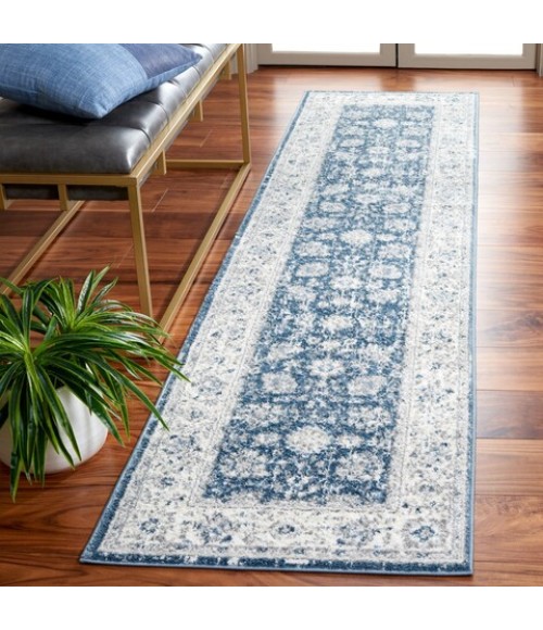 Safavieh Layla Blue / Ivory Grey LAY101 2 ft. 2 in. X 9 ft. Runner Rug