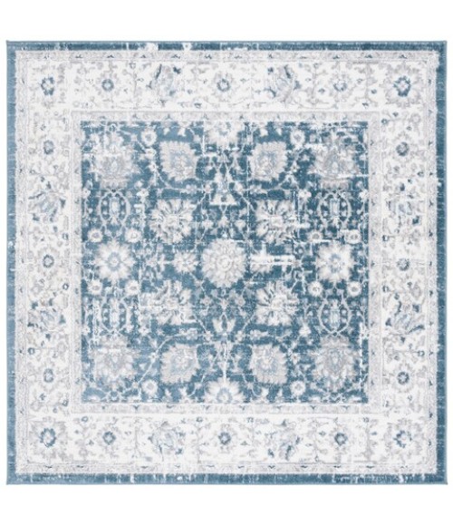 Safavieh Layla Blue / Ivory Grey LAY101 6 ft. 7 in. X 6 ft. 7 in. Square Rug
