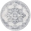 Safavieh Layla Ivory Grey / Charcoal LAY104 6 ft. 7 in. X 6 ft. 7 in. Round Rug