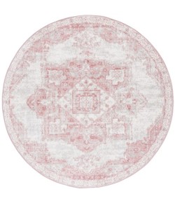Safavieh Layla Ivory Grey / Pink LAY104 6 ft. 7 in. X 6 ft. 7 in. Round Rug