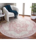 Safavieh Layla Ivory Grey / Pink LAY104 6 ft. 7 in. X 6 ft. 7 in. Round Rug