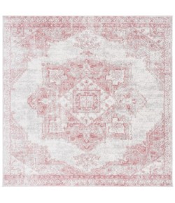 Safavieh Layla Ivory Grey / Pink LAY104 6 ft. 7 in. X 6 ft. 7 in. Square Rug