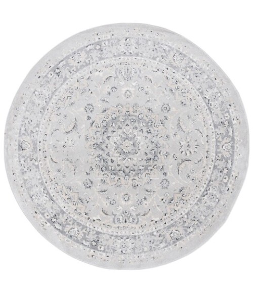Safavieh Layla Ivory / Grey LAY106 6 ft. 7 in. X 6 ft. 7 in. Round Rug