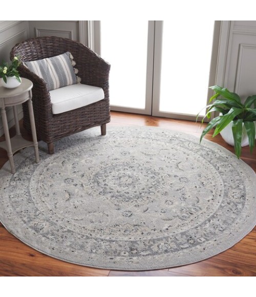 Safavieh Layla Ivory / Grey LAY106 6 ft. 7 in. X 6 ft. 7 in. Round Rug
