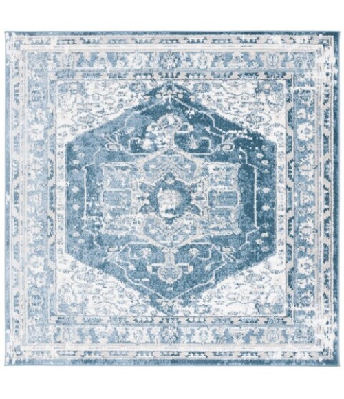 Safavieh Layla Ivory Grey / Blue LAY108 6 ft. 7 in. X 6 ft. 7 in. Square Rug