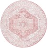 Safavieh Layla Ivory Grey / Pink LAY108 6 ft. 7 in. X 6 ft. 7 in. Round Rug