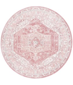 Safavieh Layla Ivory Grey / Pink LAY108 6 ft. 7 in. X 6 ft. 7 in. Round Rug