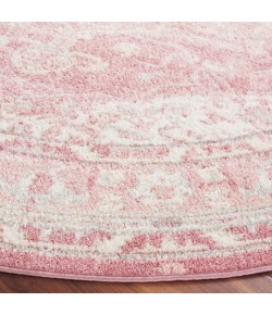 Safavieh Layla Ivory Grey / Pink LAY108 6 ft. 7 in. X 6 ft. 7 in. Round Rug