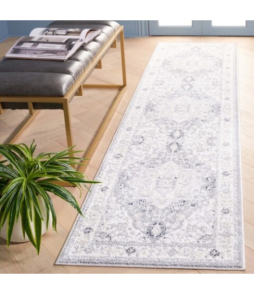 Safavieh Layla Ivory Grey / Charcoal Rug LAY109 2 ft. 2 in. X 9 ft. Runner - Rugs Town Safavieh Layla Ivory Grey / Charcoal LAY109 2 ft. 2 in. X 9 ft. Runner Rug