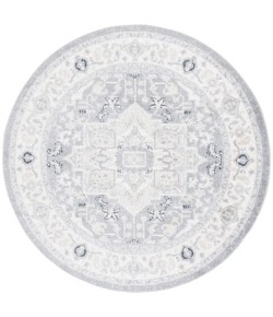Safavieh Layla Ivory Grey / Charcoal LAY109 6 ft. 7 in. X 6 ft. 7 in. Round Rug