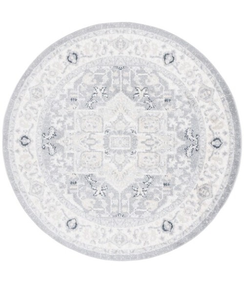 Safavieh Layla Ivory Grey / Charcoal Rug LAY109 6 ft. 7 in. X 6 ft. 7 in. Round - Rugs Town Safavieh Layla Ivory Grey / Charcoal LAY109 6 ft. 7 in. X 6 ft. 7 in. Round Rug