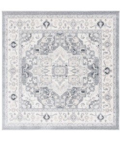 Safavieh Layla Ivory Grey / Charcoal LAY109 6 ft. 7 in. X 6 ft. 7 in. Square Rug