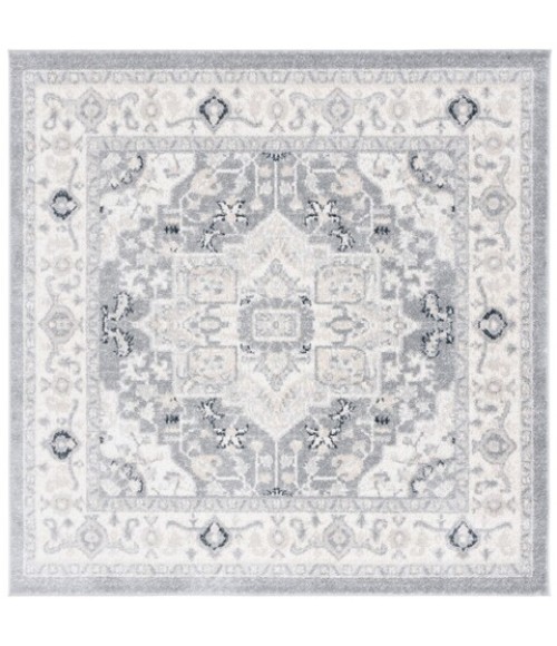 Safavieh Layla Ivory Grey / Charcoal Rug LAY109 6 ft. 7 in. X 6 ft. 7 in. Square - Rugs Town Safavieh Layla Ivory Grey / Charcoal LAY109 6 ft. 7 in. X 6 ft. 7 in. Square Rug