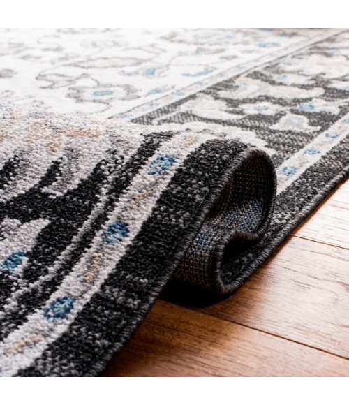 Safavieh Liberty Dark Grey / Ivory Rug LIB750 8 ft. X 10 ft. Rectangle - Rugs Town Safavieh Liberty Dark Grey / Ivory LIB750 8 ft. X 10 ft. Rectangle Rug