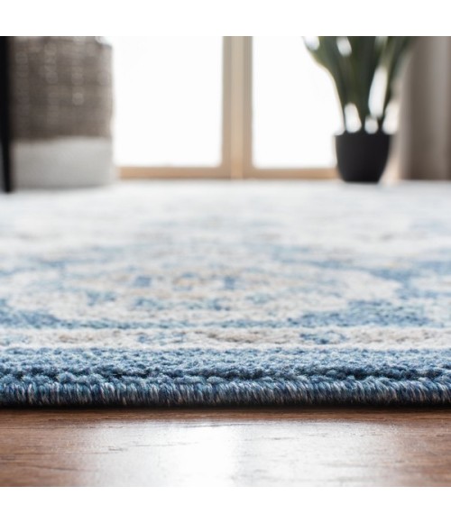 Safavieh Liberty Dark Blue / Ivory Rug LIB750 6 ft. 7 in. X 6 ft. 7 in. Round - Rugs Town Safavieh Liberty Dark Blue / Ivory LIB750 6 ft. 7 in. X 6 ft. 7 in. Round Rug