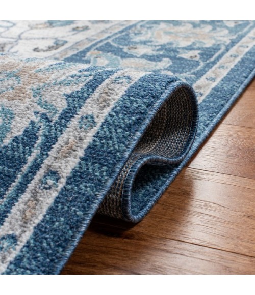Safavieh Liberty  Dark Blue / Ivory LIB750 6 ft. 7 in. X 6 ft. 7 in. Square Rug