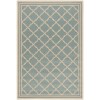 Safavieh Linden  Aqua / Cream LND121 4 ft. X 6 ft. Rectangle Rug