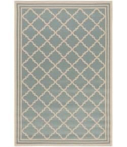Safavieh Linden  Aqua / Cream LND121 4 ft. X 6 ft. Rectangle Rug