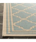 Safavieh Linden  Aqua / Cream LND121 9 ft. X 12 ft. Rectangle Rug
