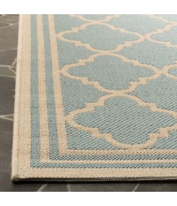 Safavieh Linden  Aqua / Cream LND121 9 ft. X 12 ft. Rectangle Rug