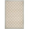 Safavieh Linden  Cream / Aqua LND121 9 ft. X 12 ft. Rectangle Rug