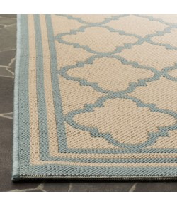 Safavieh Linden  Cream / Aqua LND121 4 ft. X 6 ft. Rectangle Rug