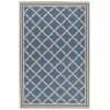 Safavieh Linden  Blue / Creme LND121 4 ft. X 6 ft. Rectangle Rug