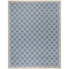Safavieh Linden  Blue / Creme LND121 9 ft. X 12 ft. Rectangle Rug