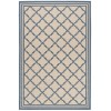 Safavieh Linden  Cream / Blue LND121 4 ft. X 6 ft. Rectangle Rug