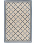 Safavieh Linden  Cream / Blue LND121 4 ft. X 6 ft. Rectangle Rug