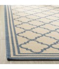 Safavieh Linden  Cream / Blue LND121 4 ft. X 6 ft. Rectangle Rug