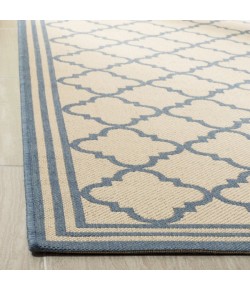 Safavieh Linden  Cream / Blue LND121 4 ft. X 6 ft. Rectangle Rug