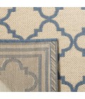 Safavieh Linden  Cream / Blue LND121 4 ft. X 6 ft. Rectangle Rug