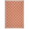 Safavieh Linden  Rust / Creme LND121 4 ft. X 6 ft. Rectangle Rug