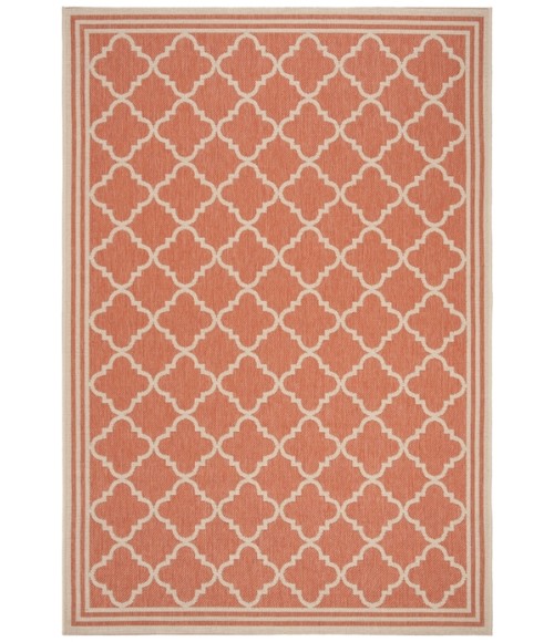Safavieh Linden  Rust / Creme LND121 4 ft. X 6 ft. Rectangle Rug