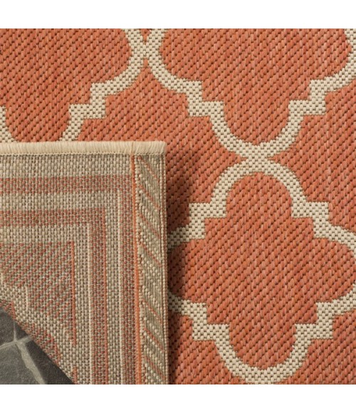 Safavieh Linden  Rust / Creme LND121 4 ft. X 6 ft. Rectangle Rug
