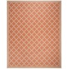 Safavieh Linden  Rust / Creme LND121 9 ft. X 12 ft. Rectangle Rug
