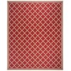 Safavieh Linden  Red / Creme LND121 9 ft. X 12 ft. Rectangle Rug