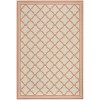 Safavieh Linden  Cream / Rust LND121 4 ft. X 6 ft. Rectangle Rug