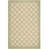 Safavieh Linden  Cream / Olive LND121 4 ft. X 6 ft. Rectangle Rug