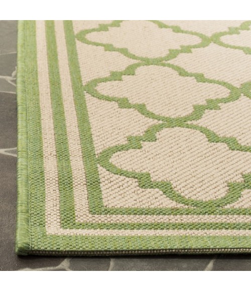 Safavieh Linden  Cream / Olive LND121 4 ft. X 6 ft. Rectangle Rug